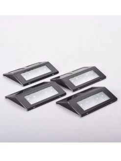 MAXSA® Solar-Powered Metal Deck Light, Set Of 4 14 MAXSA® Solar-Powered Metal Deck Light, Set Of 4 -Charming Outdoors Shop 8611691 bz 04v