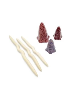 Potting Shed Tinkling Toadstool Sculptures, Set Of 3 -Charming Outdoors Shop 8611730 spr 09v