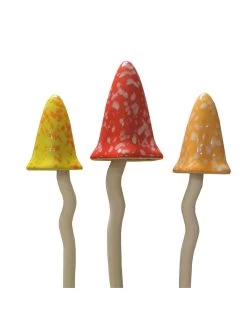 Potting Shed Tinkling Toadstool Sculptures, Set Of 3 -Charming Outdoors Shop 8611730 sum 04v potting shed tinkling toadstool sculptures set of 3 summer