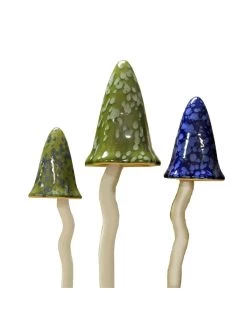Potting Shed Tinkling Toadstool Sculptures, Set Of 3 -Charming Outdoors Shop 8611730 win 06v potting shed tinkling toadstool sculptures set of 3 winter