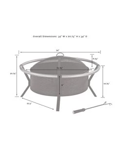 Crosley Yuma Firepit -Charming Outdoors Shop 8611946 07v