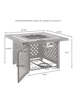 Crosley Tucson Fire Table -Charming Outdoors Shop 8611947 11v