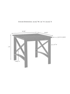 Crosley Kaplan Side Table -Charming Outdoors Shop 8611953 08v