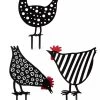 Chicken Friends Garden Stakes Set