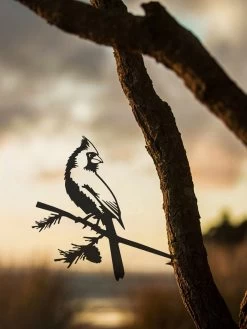 Metalbird Cardinal -Charming Outdoors Shop 8612021 03v