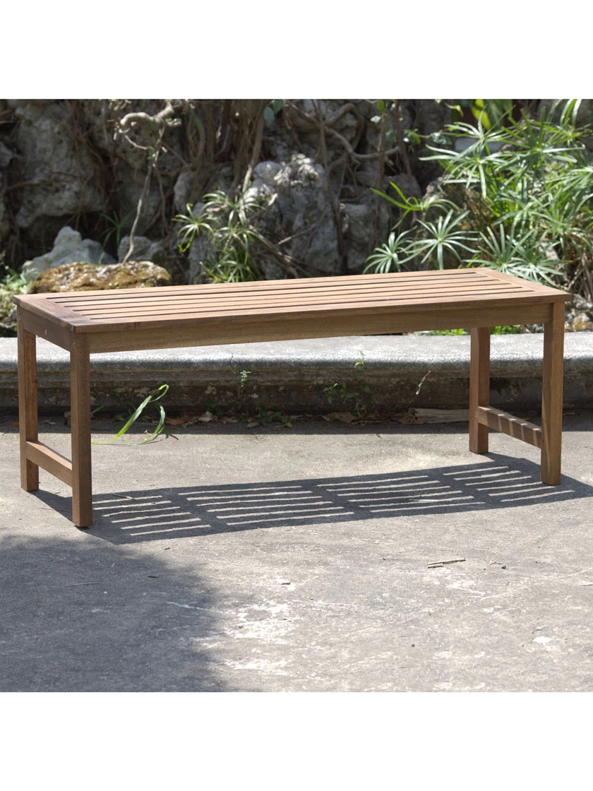Fontana 4' Outdoor Dining Bench 2 Fontana 4' Outdoor Dining Bench - Image 2