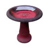 Exaco Enduro Clay Scroll Vine Birdbath