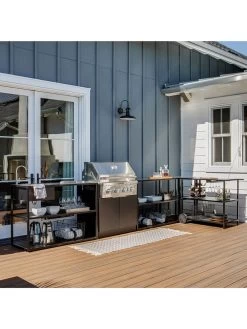 Veradek Stainless Steel Outdoor Kitchen Series Bar Cart -Charming Outdoors Shop 8612471 12v 1