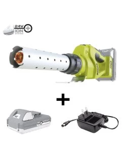 Sun Joe® 24-Volt 2.0Ah Cordless Elec. 1292-Degree Fire Starter, For Charcoal Grills -Charming Outdoors Shop 8612520 02v