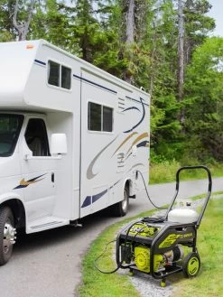 Sun Joe® 4,100/3,300-Running Watt Propane Powered Portable Generator W/24VBattery Starter -Charming Outdoors Shop 8612525 07v