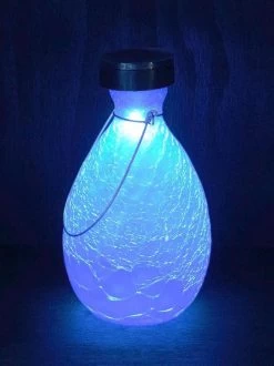 Achla Designs Solar Crackle Glass Vase Lantern -Charming Outdoors Shop 8612529BLL 02v tif