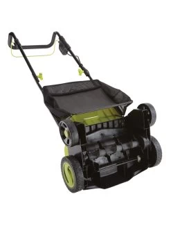 Sun Joe® 48V ION+ Cordless 15-Inch 5-Position Walk-Behind Lawn Dethatcher -Charming Outdoors Shop 8612541 06v