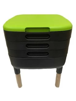 Maze Worm Farm Composter Trays With Wood Legs -Charming Outdoors Shop 8612805 01v