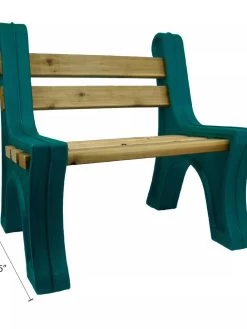 Custom Length Lightweight Indoor Or Outdoor Bench Ends -Charming Outdoors Shop 8612857GR 03V tif