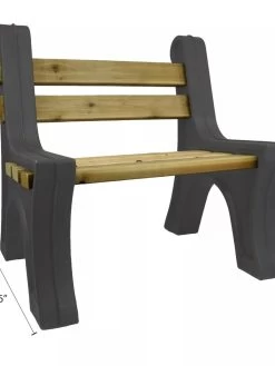 Custom Length Lightweight Indoor Or Outdoor Bench Ends -Charming Outdoors Shop 8612857GY 07V tif