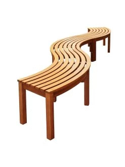 Achla Designs Curved Backless Bench -Charming Outdoors Shop 8612910 05v