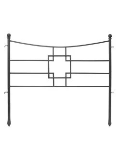 Achla Designs Square-on-Squares Fence Sections, Set Of 4 -Charming Outdoors Shop 8612992 04v