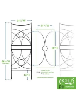 Achla Aurora Trellis Center Link 9 Achla Aurora Trellis Center Link -Charming Outdoors Shop 8612993 02v