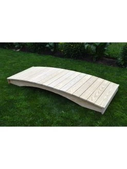 Plank Garden Bridge Unfinished 3' X 8' -Charming Outdoors Shop 8613097 02v 2