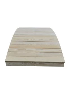 Plank Garden Bridge Unfinished 4' X 12' -Charming Outdoors Shop 8613126 04v 2