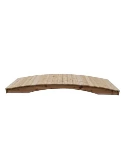 Plank Garden Bridge Unfinished 4' X 12' -Charming Outdoors Shop 8613127 02v 2