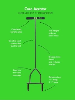 Yard Butler® Lawn Coring Aerator -Charming Outdoors Shop 8613158 02v