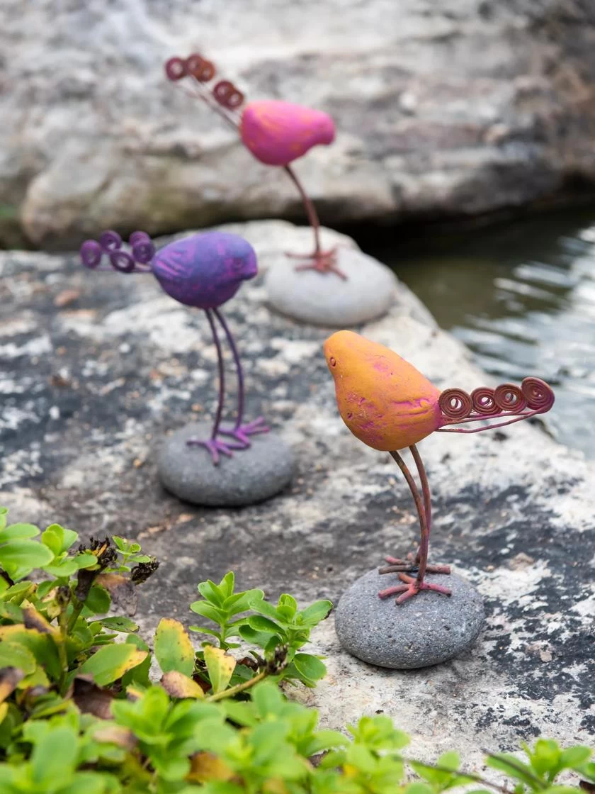 Birds On Stones Set 2 Birds On Stones Set - Image 2