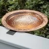Pure Copper Bird Bath Deck Mount