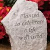 Planted To Celebrate A Life Well Lived Memorial Stone