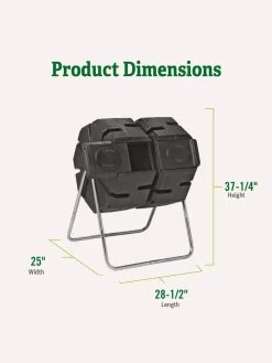 Dual-Batch Compost Tumbler -Charming Outdoors Shop Dual Compost Bin 2