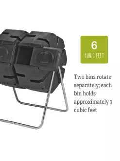Dual-Batch Compost Tumbler -Charming Outdoors Shop Dual Compost Bin 5