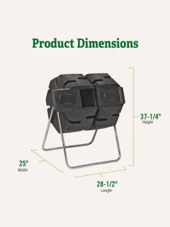 Dual Batch Composter Success Kit 9 Dual Batch Composter Success Kit -Charming Outdoors Shop webimage Dual Compost Bin 2